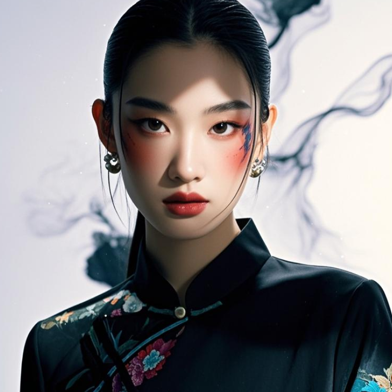 A futuristic cyberpunk city at night generated by Seedream 3.0 AI